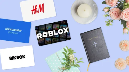 De beste gavekortene til konfirmasjon